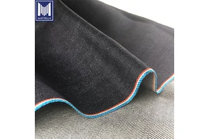 Japanese Vintage Dark Blue Soft Lightweight 11oz Woven Twill GOTS Certified Women's Men's Girls Denim Jeans Fabric 100% Cotton