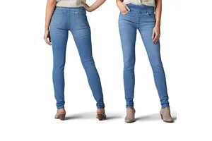2026 High Low Waist Streetwear Women Denim Pants Women Stylish and Latest Design Breathable Slim Fit Denim Pants Breathable
