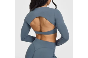 High-end Breathable Backless High Support Women's Yoga Sports Top with Crisscross Straps and Chest Pads