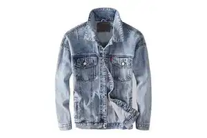 Premium Style Men Denim Jacket Casual Slim Long Sleeve Winter Multi Pocket Fashion Outdoor Classic 100% Cotton