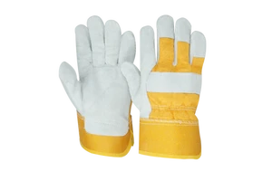 New Arrival Leather Made Working Safety Gloves Best Selling Breathable Solid Color Safety Gloves
