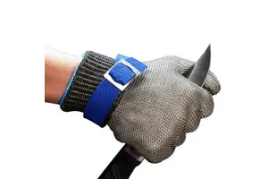 Anti-Cut Gloves Stainless Steel Wire Metal Mesh Butcher Cut-Resistant Gloves Woven Plain-Weave Safety Cut-Proof Stab Resistant