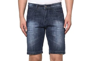 Customized Men's Denim Shorts Solid Casual Oxford Fabric High Quality Custom Logo Accepted Custom Colors & Sizes