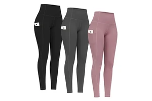 New Leggings Fitness Clothing Women Ladies High Waisted Sports Yoga Pants Gym Fitness & Yoga Wear Leggings With Pockets