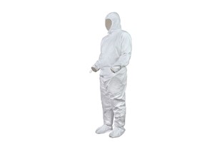 White Disposable Anti Static Clothes and Cleanroom Coverall Clothes Working Clothes GMP A/B ISO5/6 Sterile Cleanroom Coverall