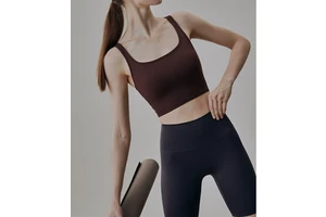 Women's Yoga Crop Tops Workout Tank Tops Breathable Slim Fit Fitness Running Sports Crop Tops for Women