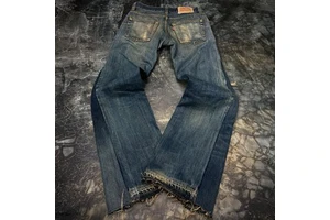 2025 Top Notch Quality Denim Pants 100% Cotton Breathable Distressed Men's Jeans Customize Color Washed Pants