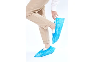 Disposable PE/CPE Shoe Cover Blue Safety Plastic Anti-slide Overshoes Manufacturer Nonwoven Shoe Covers Wholesale