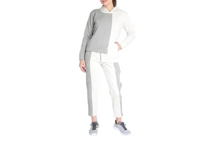 Women's Winter 2 Piece Long Set Hooded Track Suits Plus Size Regular Fit Casual Solid Eco-Friendly Breathable 100% Cotton High