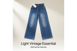 High-waisted Straight-leg Distressed Light Retro Casual Vintage Autumn Breathable Woven Denim Women's Jeans Basic