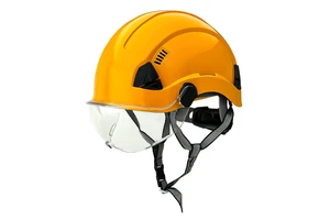ABS Vented CE EN397 Certified Premium Construction Hard Hat Industrial Safety Helmet With Safety Glasses