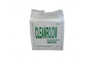 White Electronic Cleanroom Safety Products Nonwoven Wipers Made of Cellulose Polyester