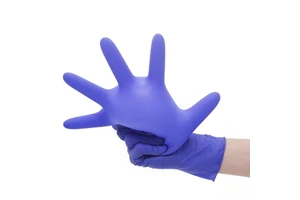 High Quality Nitrile Glovees Disposable Guantes Nitrilo Negro Purple Dental Nitrile Glovees OEM Service Black Nitrile Glovees