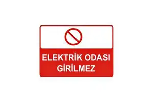 Electrical Safety and Cleanroom Support Equipment No Entry Sign for Rooms