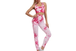 Hot Selling 2-Piece Solid Plus Size Yoga Suit Women's Quick-Dry Gym & Running Workout Sports Set Breathable Lightweight