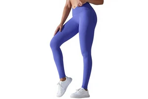 European American Seamless Knitted Solid Full Length Yoga Pants Peach Hip Running Sports Tight Breathable Fitness Pants