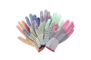 Zebra Striped Gloves Gardening Non-slip Wear-resistant Work Labor Cleaning Gloves Security Labor Protection Gloves