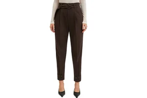 Women Solid Color Winter Trousers Mid Waist Full Length Regular Fit Casual Knitted Eco-Friendly Breathable Trousers