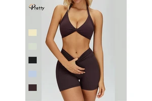 Naked Feeling Neck Hanging Yoga Bra Elegant Back Tight Fashionable Sports Bra Running Fitness Underwear