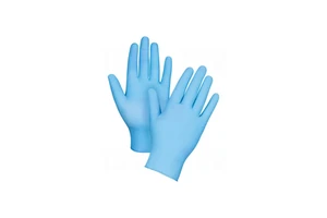 Blue Black White Powder-Free Nitrile Safety Gloves for Medical Hotel Use Disposable Touchscreen Compatibility Cleaning Purpose