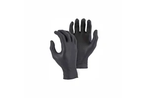 Hot Selling Disposable Nitrile Medical Examination Gloves Anti-Slip Black Powder Free Non-Sterile Hand Protection Safety Gloves