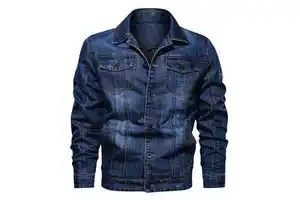 Winter Jacket Mens denim jacket premium casual outerwear Mens denim jacket classic button design Mens denim jacket