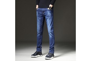 Hot Sale Higher Cost Performance Classic Cultivate OneS Morality Jeans Trousers For Men Denim Stretch Jeans