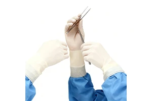 Medical Examination Aged Care Cream Powdered Disposable 8mil Sterile Puncture Resistant Safety Latex Gloves