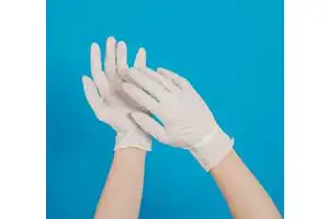 Water Proof Nitrile Safety Gloves Hospital Medical Examination Small Size Blue Disposable Powder Free 4 Mil Food Grade CE