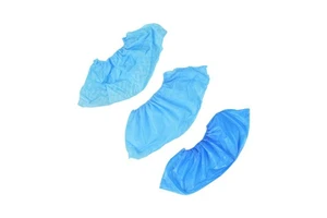 Disposable CPE /PP Shoe Cover Safety Plastic Anti-slide Overshoe Cover Nonwoven Non slip Shoe Covers Wholesale