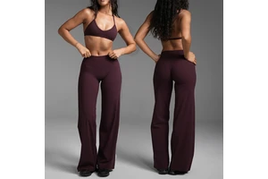 2026 Yoga Fitness Workout Gym Active Custom Logo Sports Bra With Flare Leggings Set for Woman