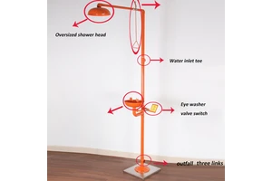 Anti-Explosion Emergency Safety Shower and Eye Wash Key Safety Product