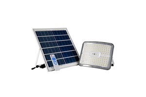 200W Solar Flood Light With Reflector Lens Motion Sensor And Remote Features