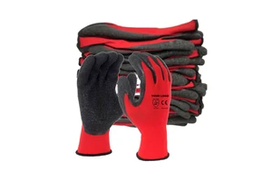 Hand Gloves Manufacturers in China Industrial Garden Safety Construction Working Worker Latex Coated Gloves