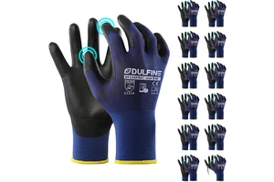 CE EN388 Industrial Work Gloves | Polyester Liner With Latex Micro-Foam Palm | Anti-Slip, Oil-Proof & Breathable Safety Gloves
