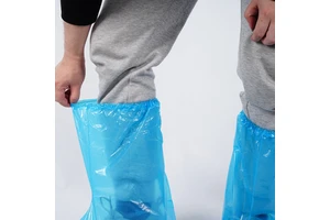 Haotai Disposable Dustproof Waterproof Shoe Boot Covers Far Infrared Disinfecting CE Certified Model 20109309 Size Medical