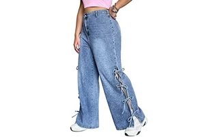 Women's Mid Waist Regular Fit Tight Jeans Breathable Streetwear Denim Pants Eco-Friendly Quick Dry Vintage Washed Blue OEM