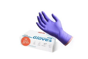 Custom Food Grade Disposable Nitrile Gloves Powder-Free Medical Hand Gloves 3mil Pure Nitrile Safety Gloves 100PCS Box