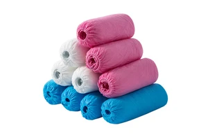 Disposable Non-Woven Shoe Covers Anti-Dust Safety Product with Non-Skid Feature Made From PP Material AOYA Brand 38*18cm Class I