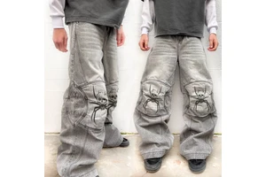 DiZNEW Custom Men's Jeans High Quality New Fashion International Jeans Loose Designer Denim Pants Men