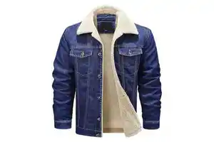 Mens Denim Jean Jacket Trendy Fashion Ripped Denim Male Streetwear Jackets