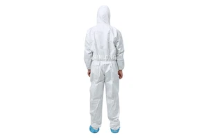 Industrial Applications Disposable White SF Microporous Waterproof Anti-Static Level C Limited-Splash Cleanroom Use Protective