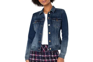 High Quality Waterproof Women's Stand Collar Denim Jacket Breathable Eco-friendly Cotton-Filled for Spring and Autumn