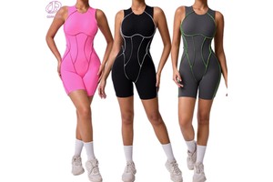 Wholesale Custom High Elasticity Gym Fitness Jumpsuit Hot Sale Yoga Bodysuit Fashionable Sports Jumpsuit