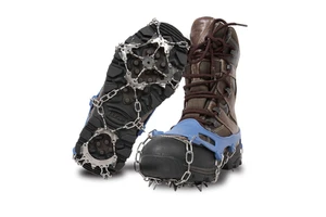 XATP Anti Slip 17 Teeth Stainless Steel Durable Silicone Crampons Shoe Cover For Mountaineering Ice Snow Grips