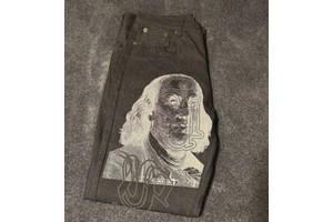 Wholesale Custom Mid Waist Knitted Straight Blue Denim Jeans for Men in High-Quality 100% Cotton