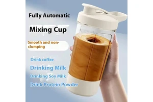 Shaker Cup, White - Protein Shakes And Hydration Drinks For Home Use, Easy Mixing, Lockable Lid