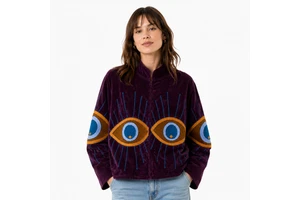 Indian Suzani Embroidered Cotton Jacket Handmade Boho Short Winter Coat Hippie Embroidery Jacket For Women