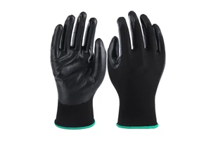 Nitrile Coated Oil-resistant Wear-resistant Safety Work Gloves Universal Polyester Work Gloves