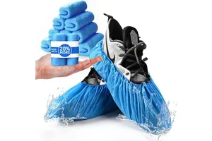 CPE Medical Disposable Shoe Cover Anti Slip Waterproof Dustproof Lab Use